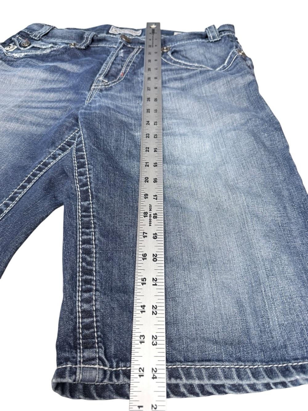 MEK Denim Men’s Bermuda Denim Shorts - Picture 11 of 12